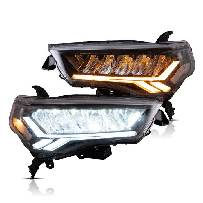 VLAND LED-Scheinwerfer für Toyota 4Runner 2014–2023, Montage der Frontleuchten