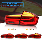 <<t19>0>LAND  LED  Tail  LighTs  For 2012-2019 BMW 3Series  F30 F80 M3 W/SequenTial  Turn  Signal