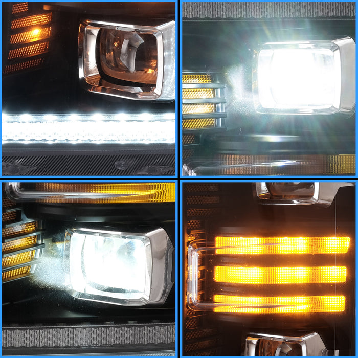 VLAND Phares LED pour assemblage de feux avant Ford F150 2018-2020
