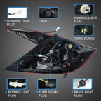 Luces traseras LED VLAND aptas para Honda Civic 10th Gen 2016-2019 montaje de lámparas traseras 4 Uds Plug-And-Play