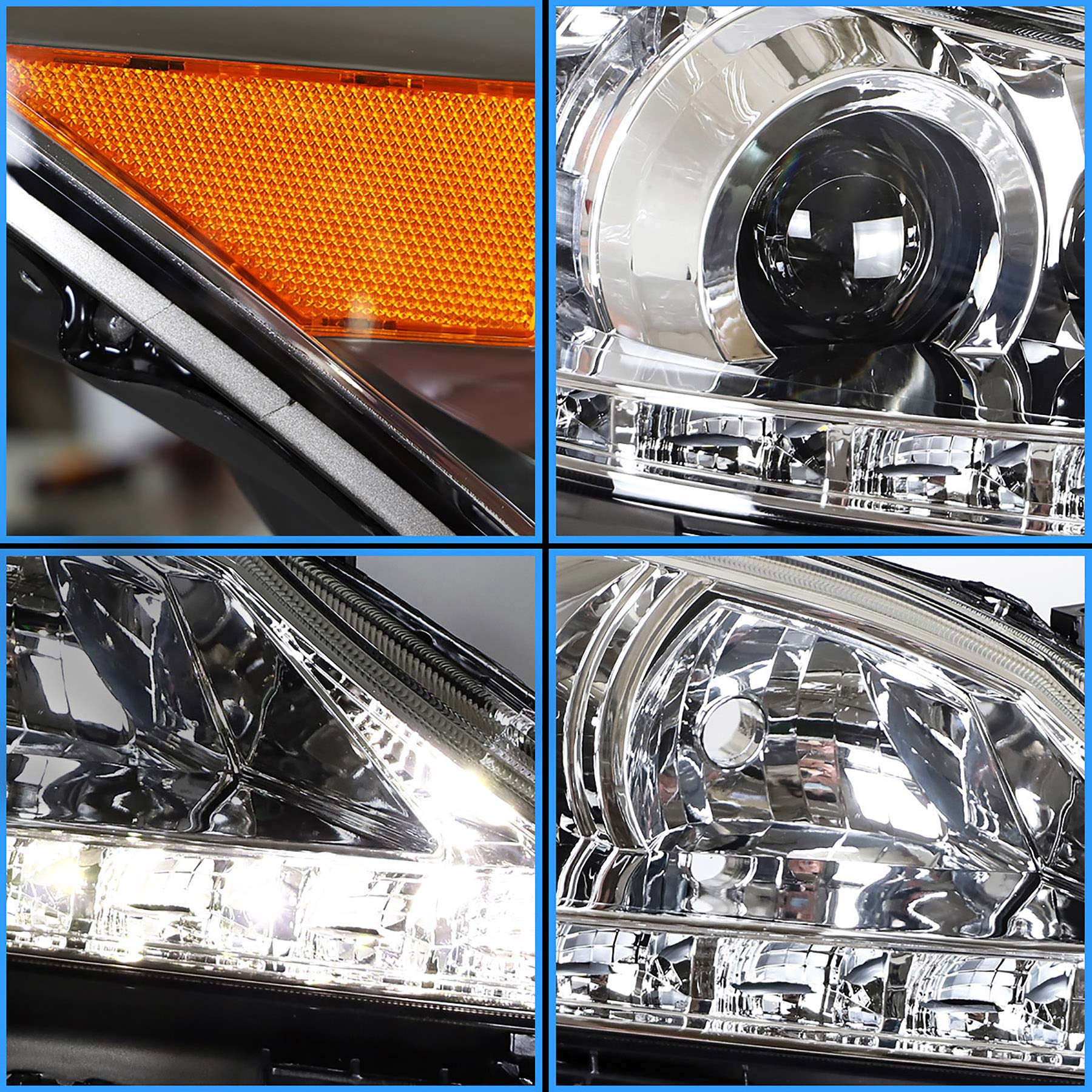 VLAND LED Headlights For 2010-2012 Lexus ES350 [XV40]
