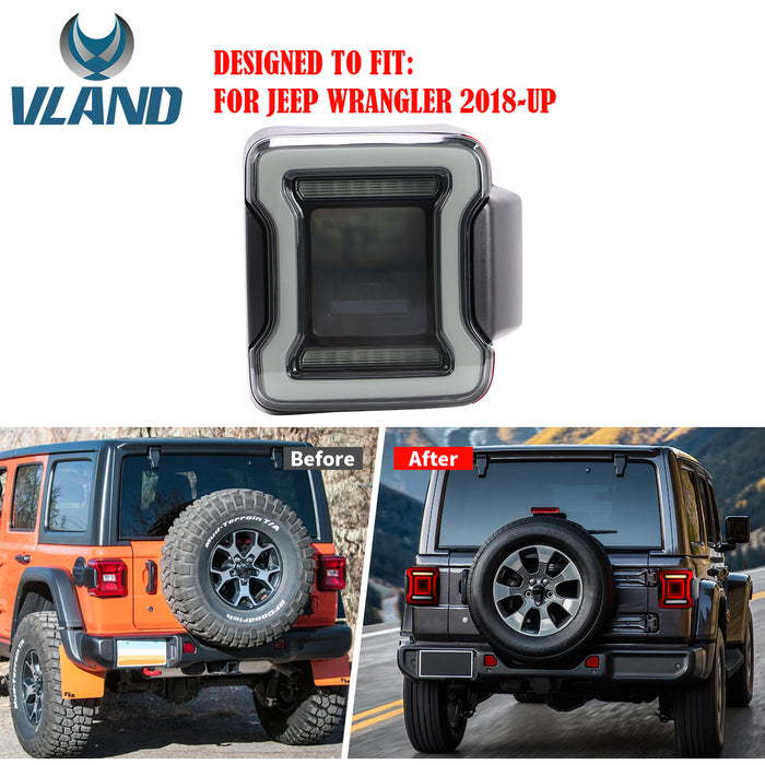 Luci posteriori VLAND LED per Jeep Wrangler (JL) 2018-2022 Fanali posteriori Aftermarket