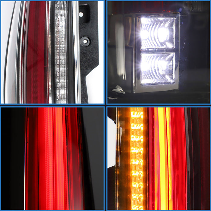 VLAND Feux arrière LED pour Chevrolet Suburban/Tahoe ou GMC Yukon 2007-2014