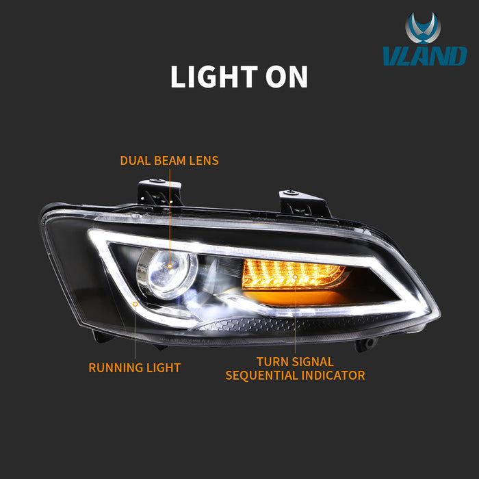 VLAND LED Headlights For 2006-2013 Holden Commodore VE