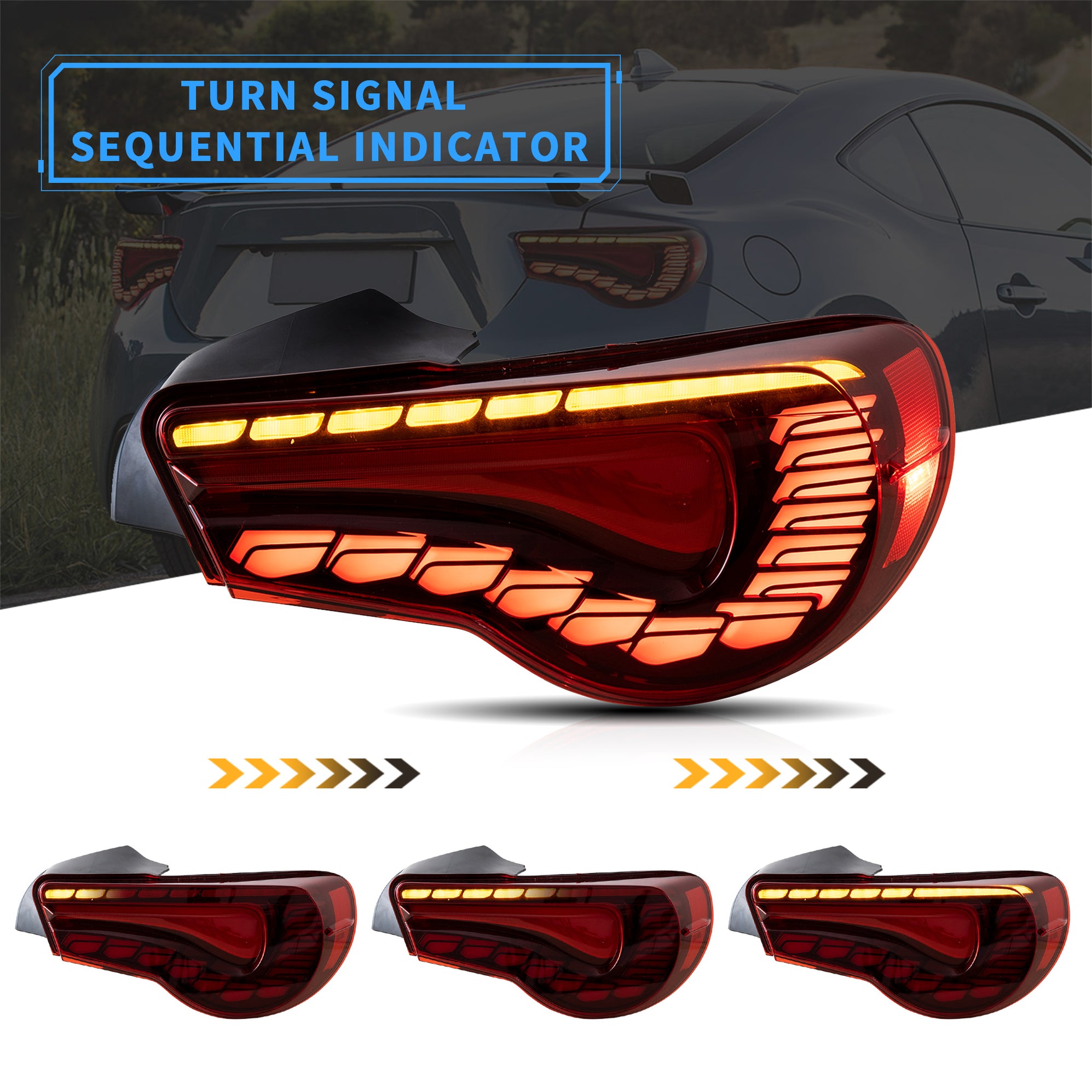 VLAND LED Tail Lights For 20122020 Toyota 86 GT86 & Subaru BRZ & Scio