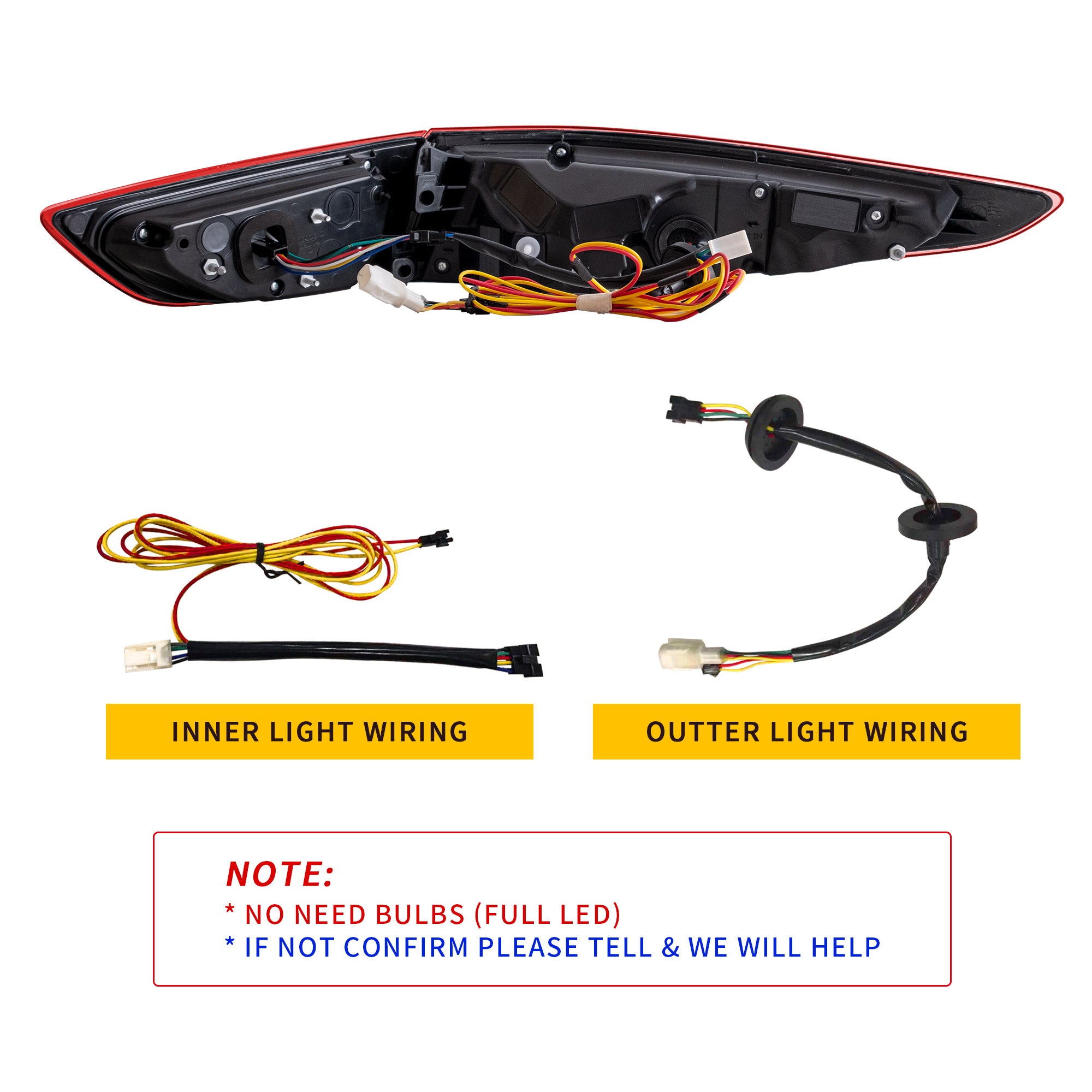 VLAND LED テールライト 2019-2025 マツダ 3 セダン用