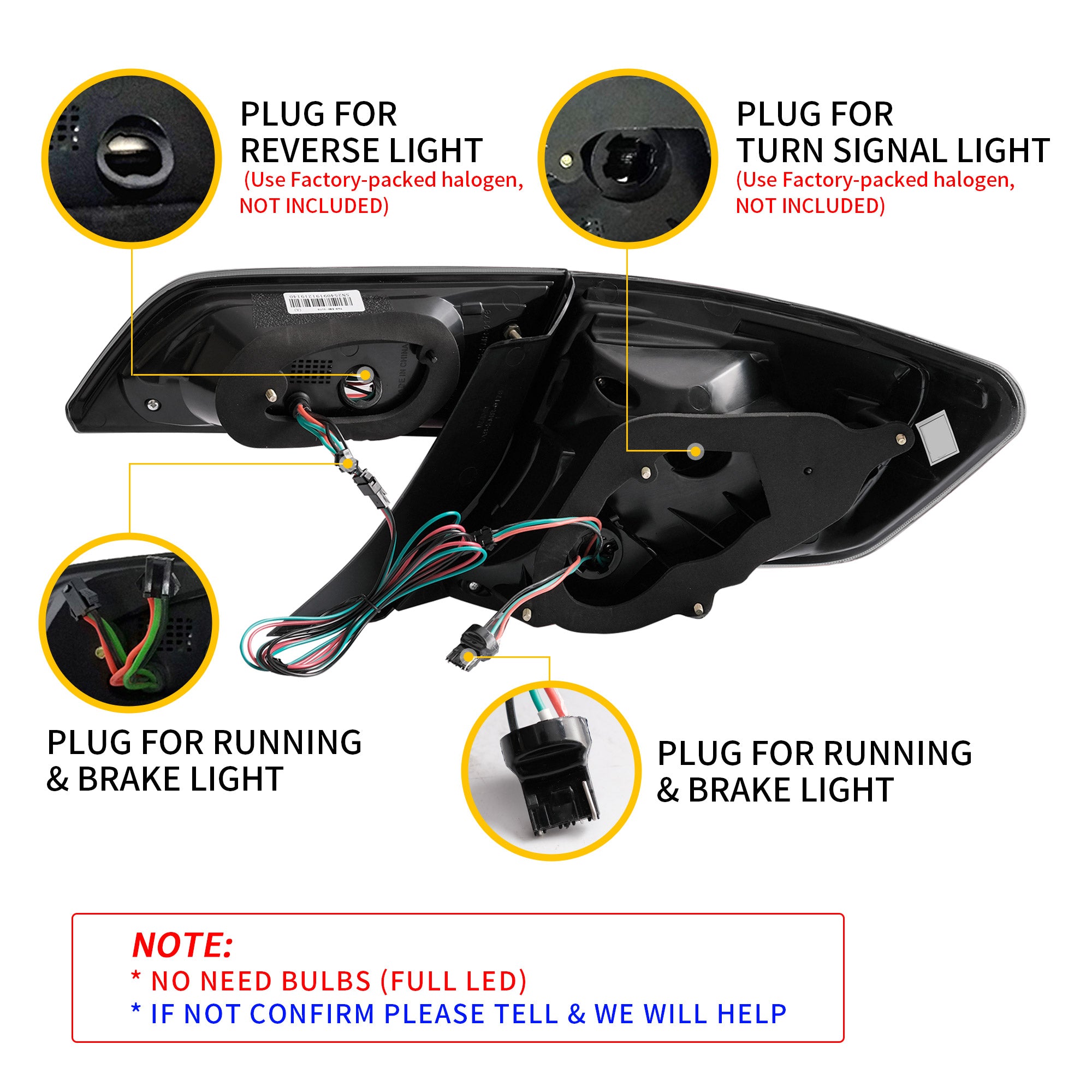 VLAND LED Tail Lights For Toyota Camry 2012-2014