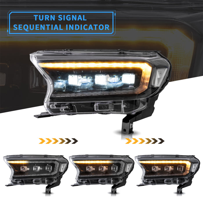 VLAND LED-Projektorscheinwerfer für 2015–2023 Ford Ranger [International Edition]