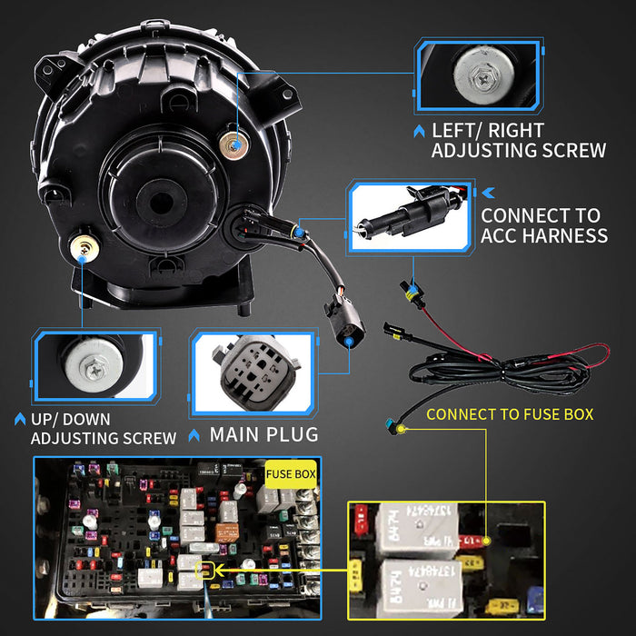 VLAND Voll-LED-Scheinwerfer 9 Zoll für 2018–2022 Jeep Wrangler JL JLU JT Rubicon Dual Beam Frontlichter