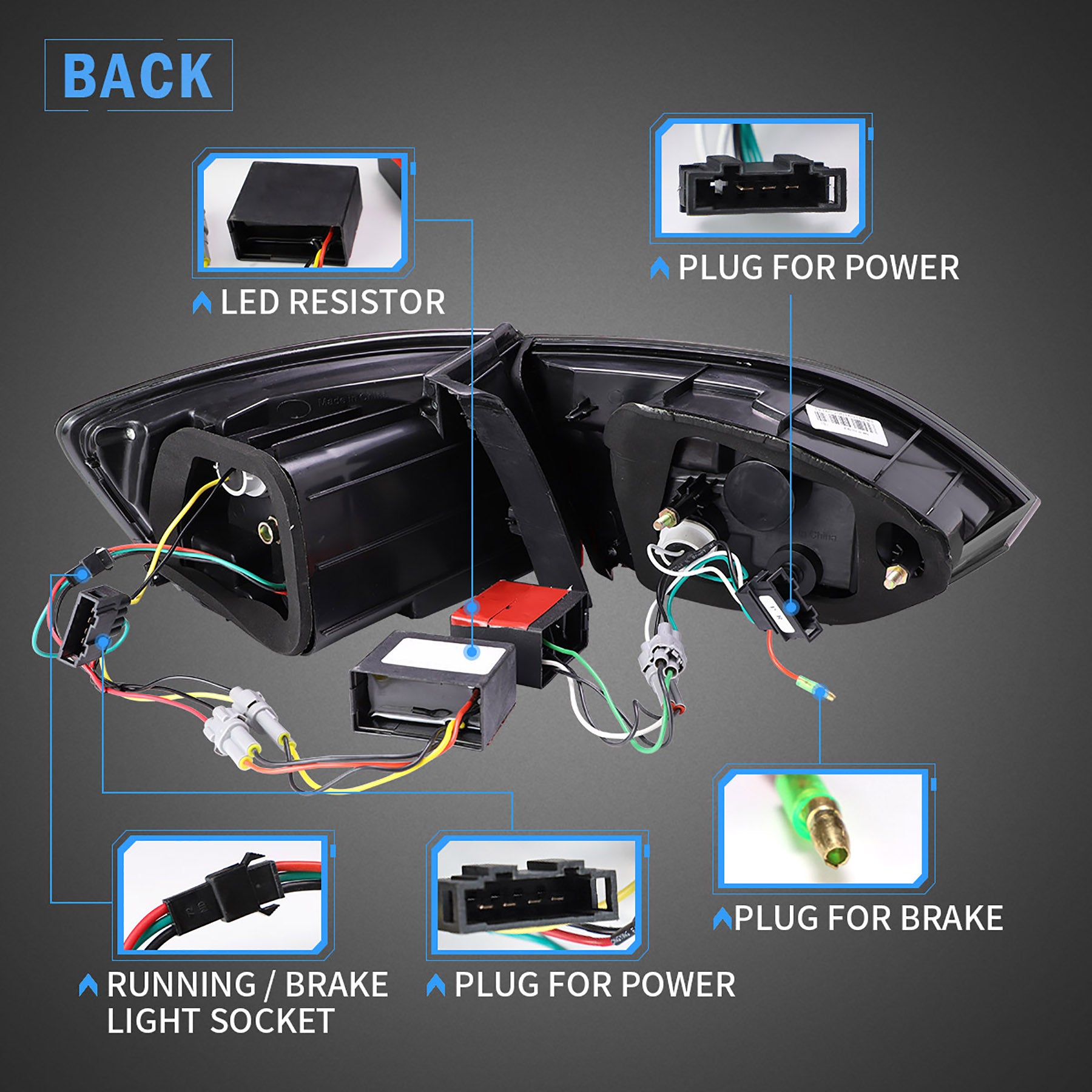 VLAND LED Headlights & Taillights For 2011-2014 Volkswagen Jetta MK6