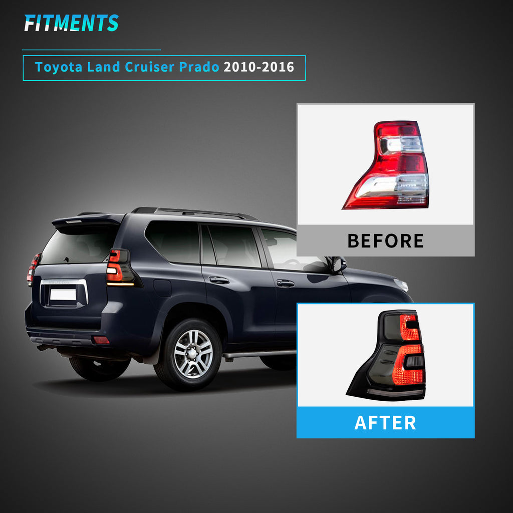 VLAND LED Taillights For 2010-2016 Toyota Land Cruiser Prado & 2010-2022 Lexus GX460