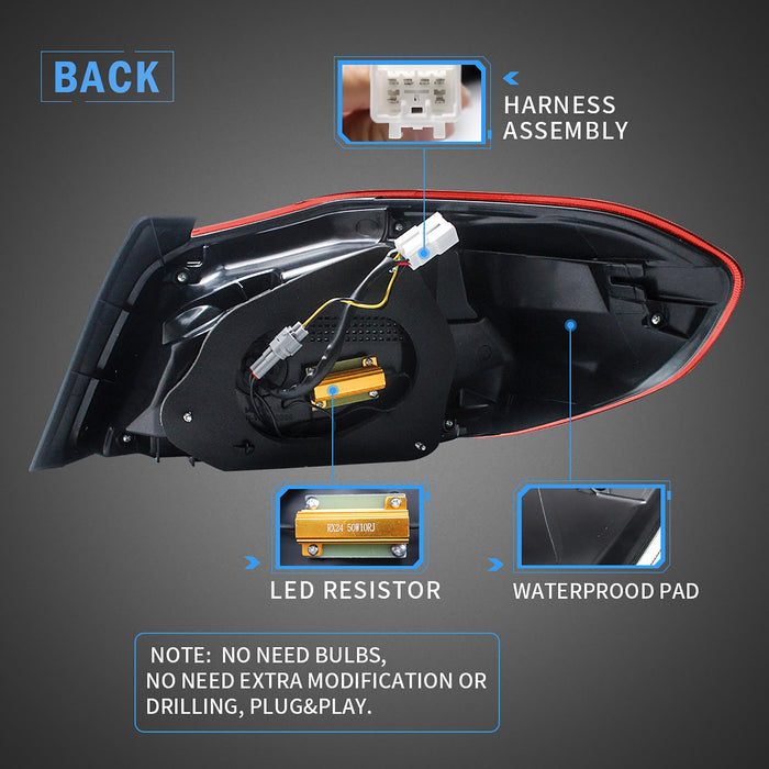 VLAND LED テールライト 2015-2021 スバル WRX / WRX STI アフターマーケット リアライト用