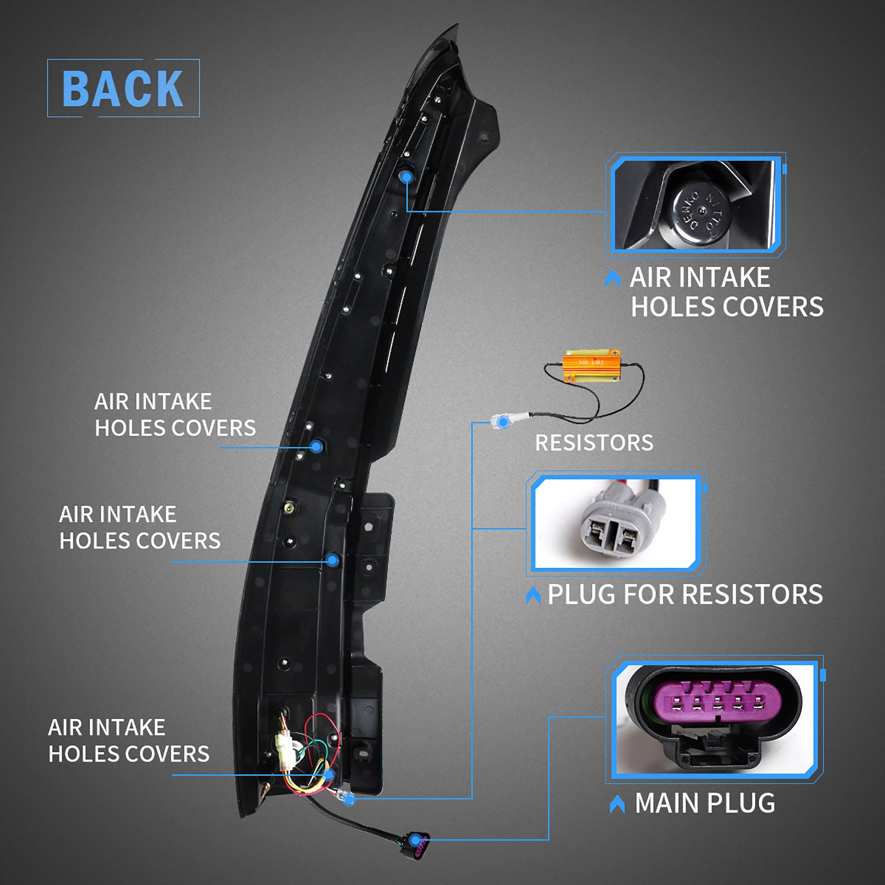 VLAND-LED-Rücklichter für 2007-2014 Chevrolet Suburban/Tahoe und GMC Yukon