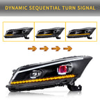 VLAND Phares LED pour Honda Accord Sedan 2008-2012 (pas pour coupé 2 portes)