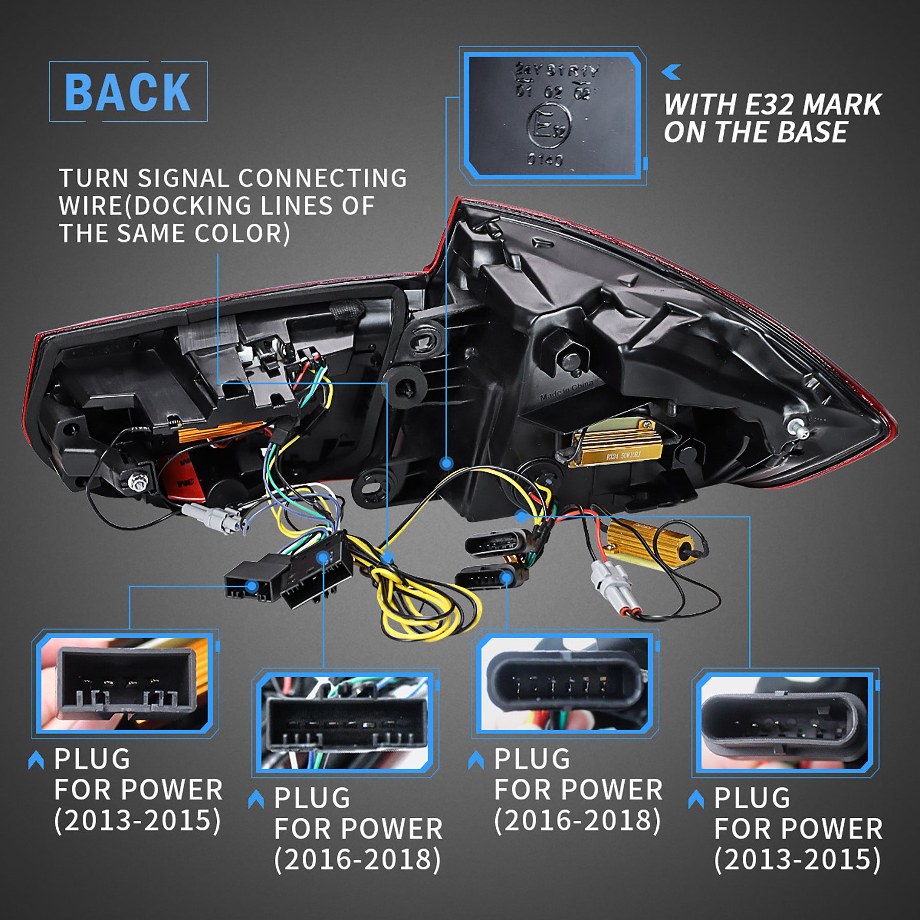 VLAND LED Taillights For 2012-2019 BMW 3 Series F30 M3 F80 W/Sequential Turn Signal