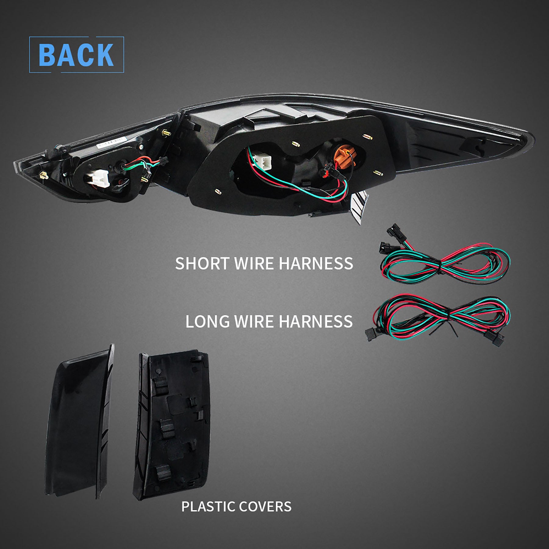 VLAND Rear Lamps For Hyundai Sonata 2011-2014 6th Gen Aftermarket Tail lights Assembly