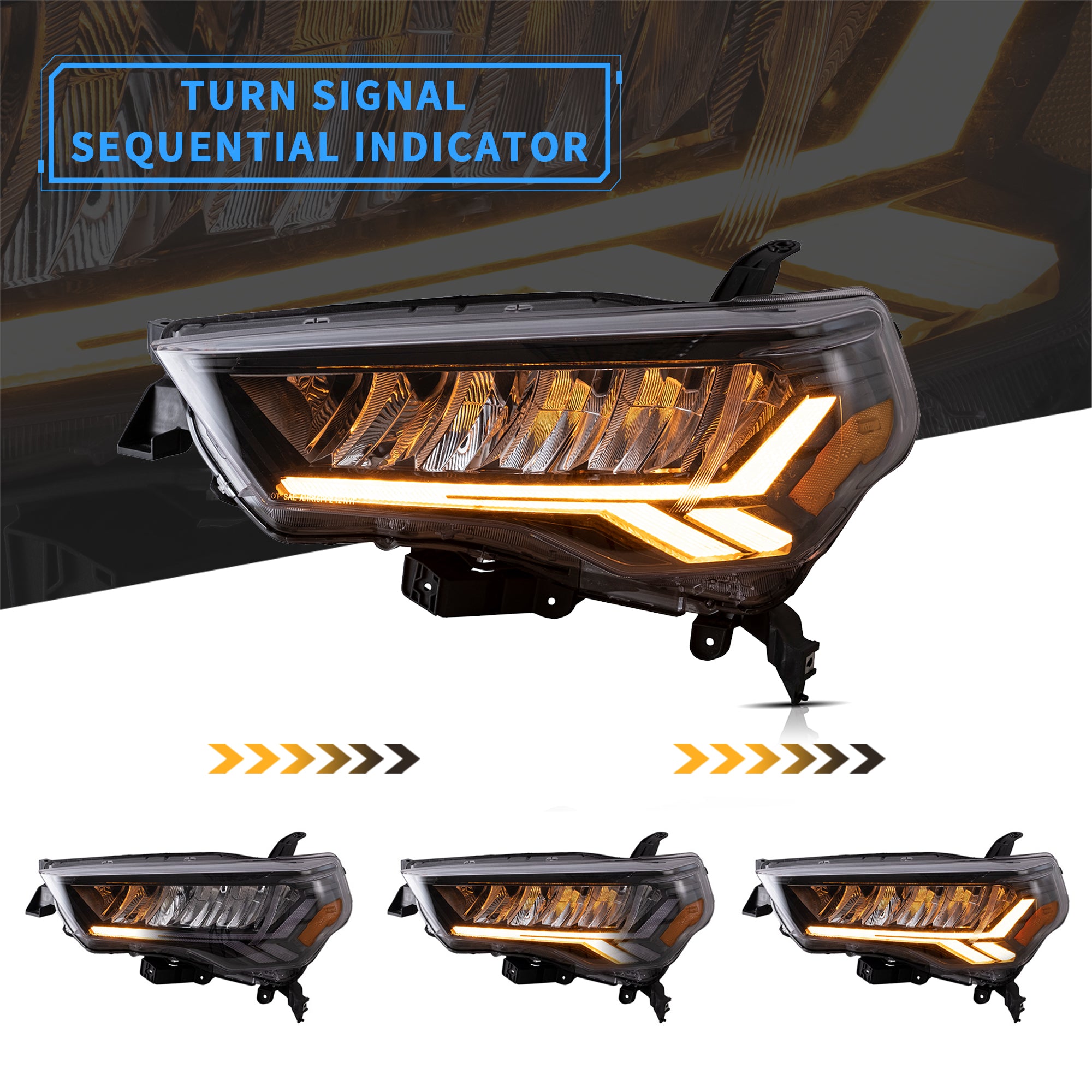 VLAND LED ヘッドライト トヨタ 4 ランナー 2014-2024 フロントライト