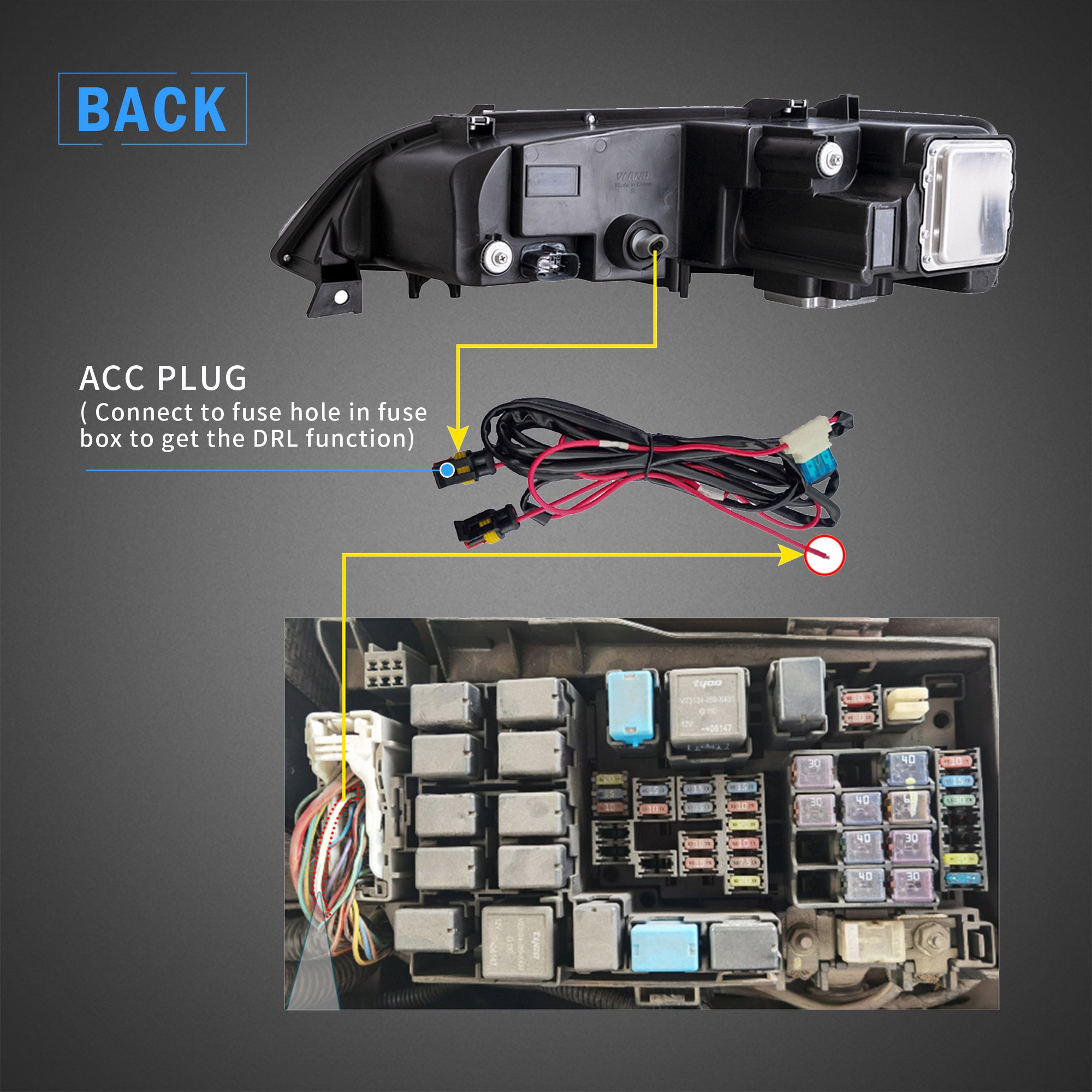 VLAND-LED-Scheinwerfer für 2002-2008 Mazda 6 First Gen (GG1)