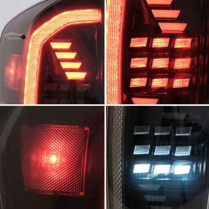 VLAND Feux arrière LED pour Toyota Tacoma 2016-2023 avec clignotants rouges séquentiels
