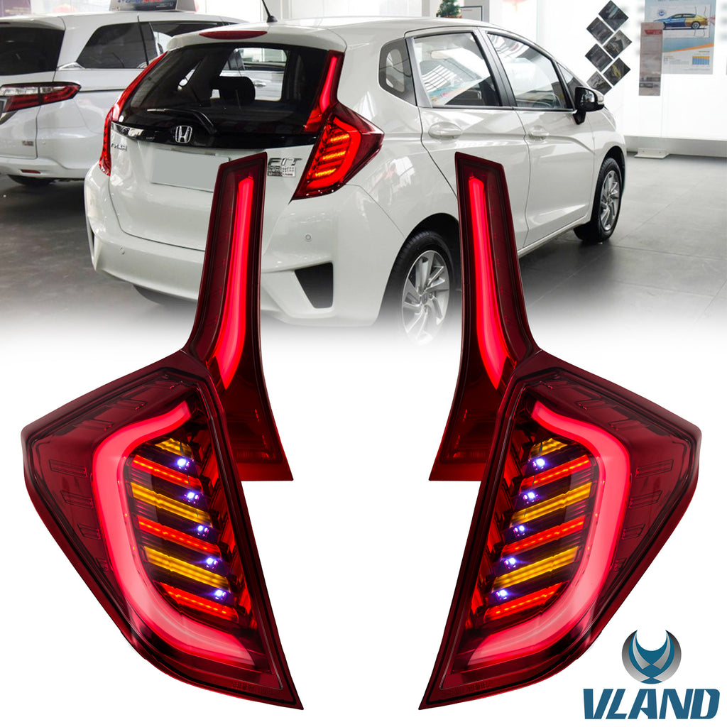 VLAND LED Rear Tail lights For Honda Fit / Jazz 3th Gen GK/GH/GP 2014-2020