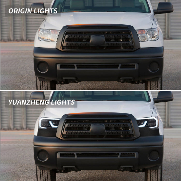 Faros delanteros LED VLAND para [Toyota Tundra 2007-2013] y [Toyota Sequoia 2008-2020]