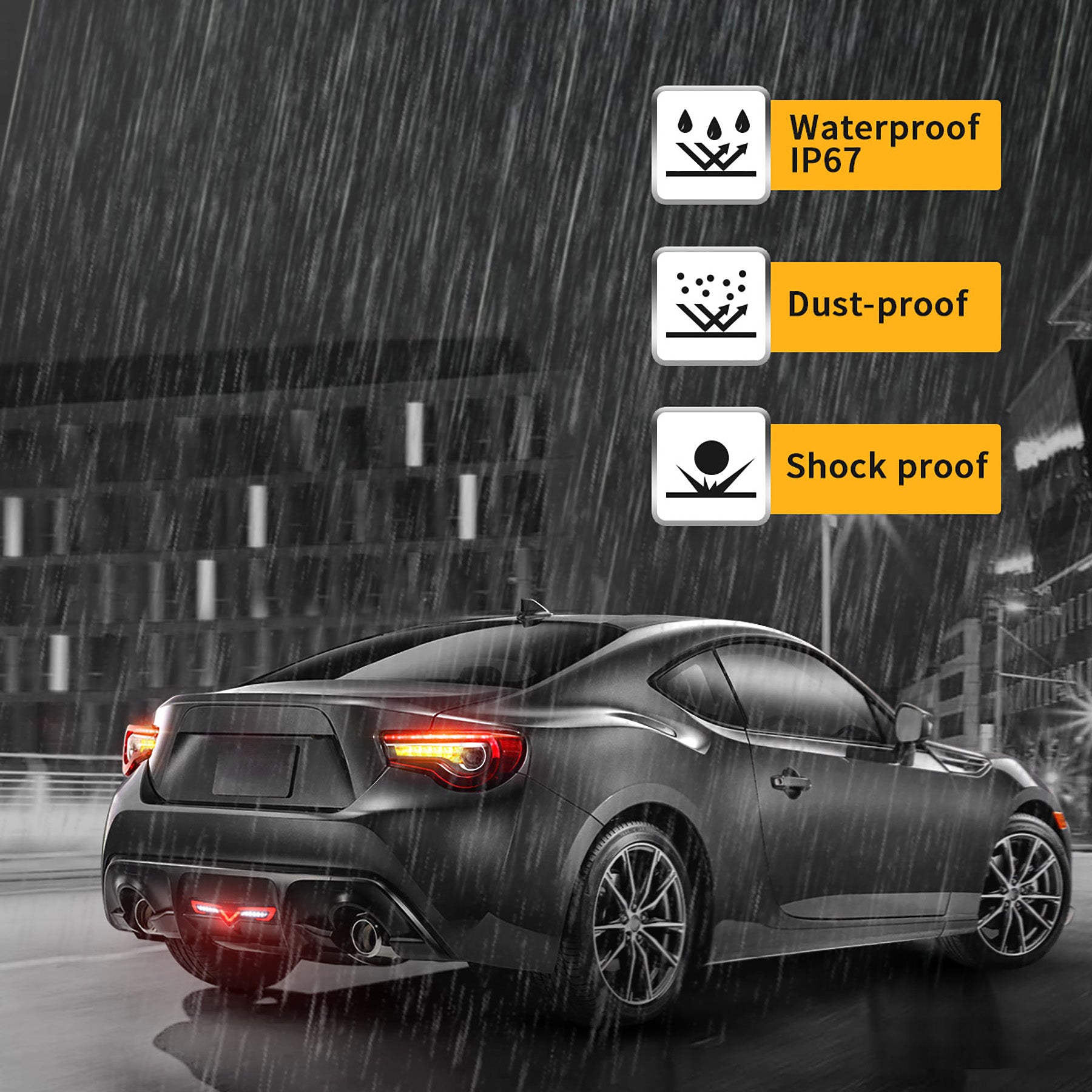 VLAND LED Rear Bumper Light For Toyota 86 GT86 2012-2021 Subaru BRZ Scion FRS