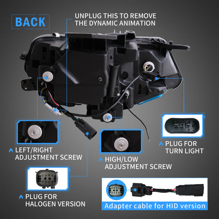 VLAND LED-Scheinwerfer für Chevrolet [Chevy] Camaro 2016–2018