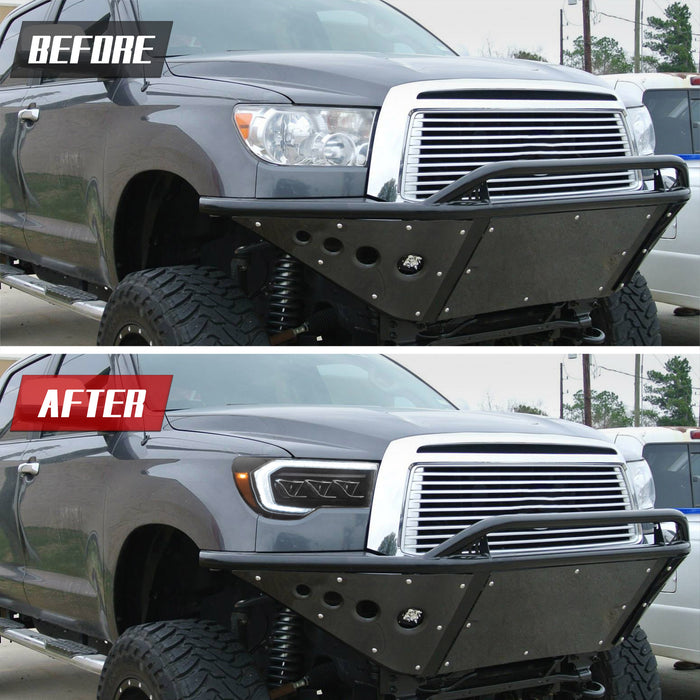 VLAND LED Headlights For [2007-2013 Toyota Tundra] and [2008-2020 Toyota Sequoia] Front Lights