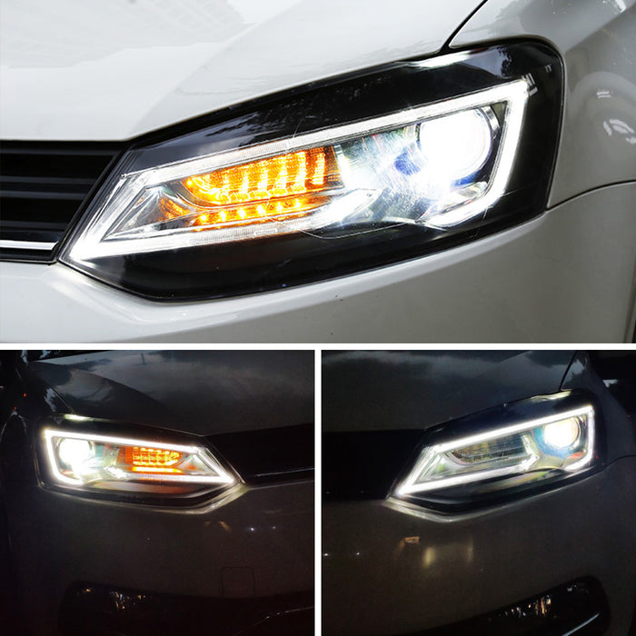 VLAND LED Headlights For 2009-2017 Volkswagen Polo MK5