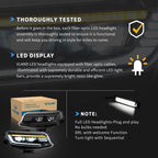 Phares de projecteur LED VLAND pour Chevrolet [chevy] Camaro 2016-2018