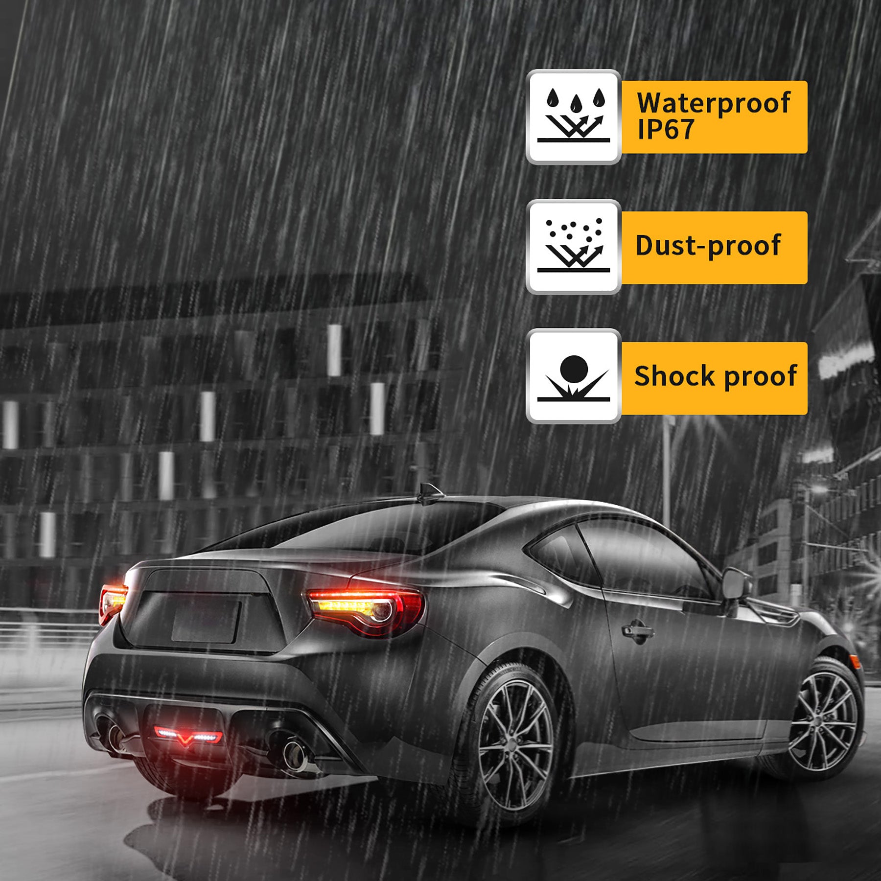 VLAND LED Rear Bumper Light For 2012-2021 Toyota 86 GT86 & Subaru BRZ & Scion FRS