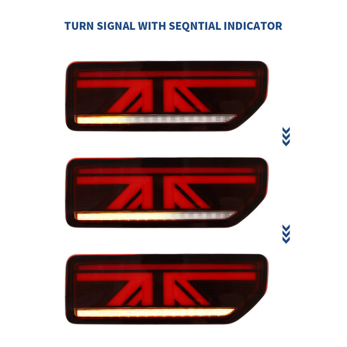 VLAND LED-Rückleuchten für Suzuki Jimny 2018–2023, Blinker mit sequentiellen Blinkern, Aftermarket-Rückleuchten