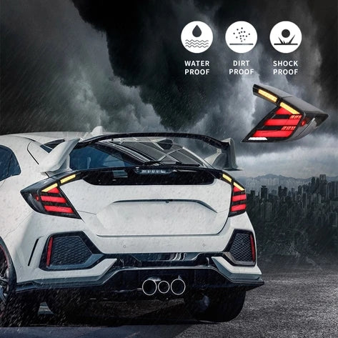 2016-2021 Honda Civic Hottback (FK7) Typ R (FK8) LED-Rücklichter