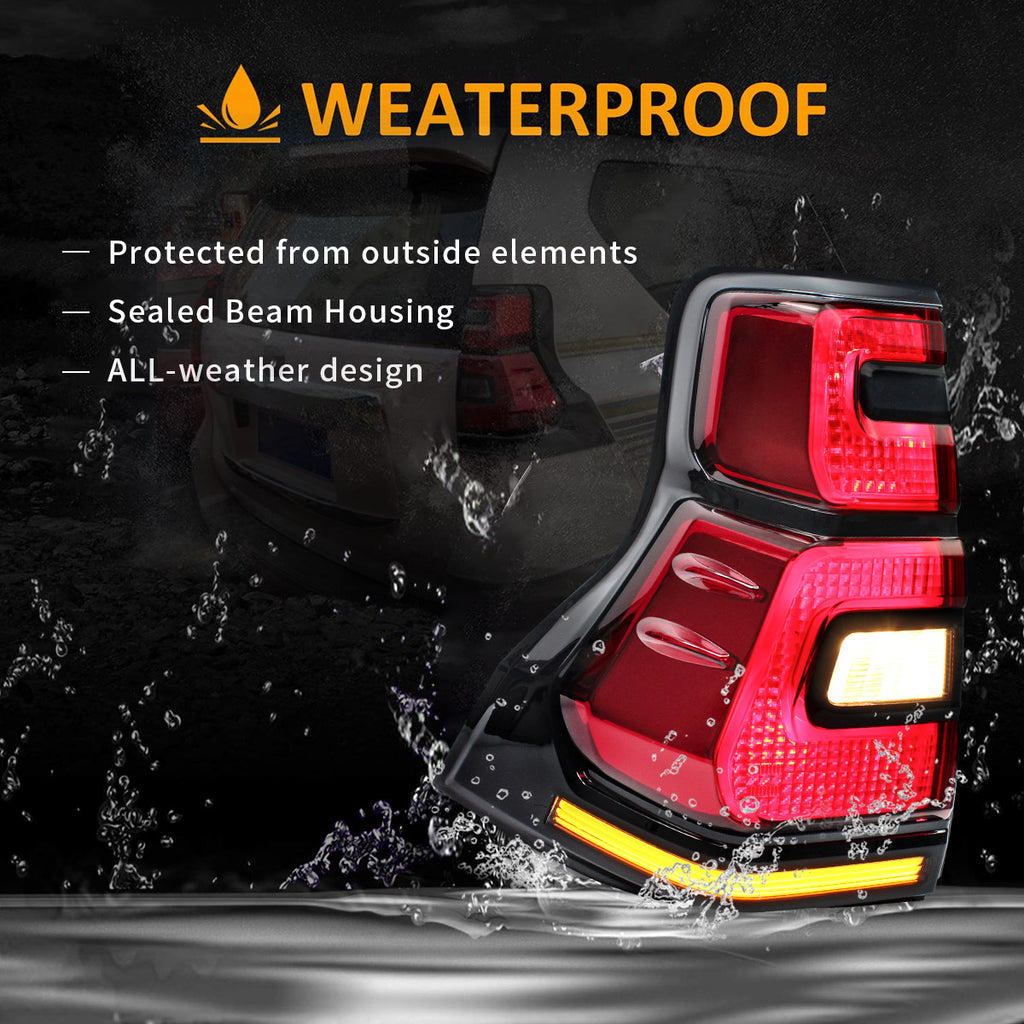 Feux arrière LED VLAND pour Lexus GX460 2010-2022 et Toyota Land Cruiser Prado 2010-2016