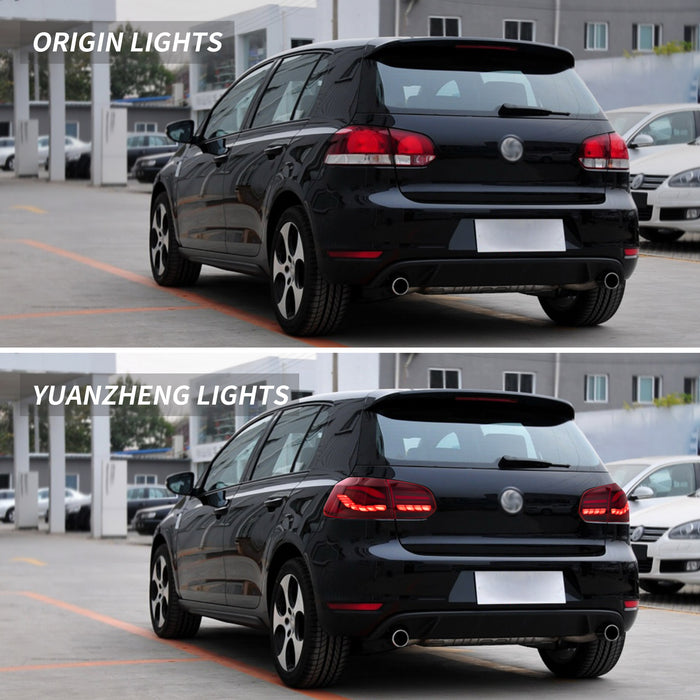 VLAND OLED-Rückleuchten für Volkswagen Golf 6 MK6 2009–2014 mit sequentiellem