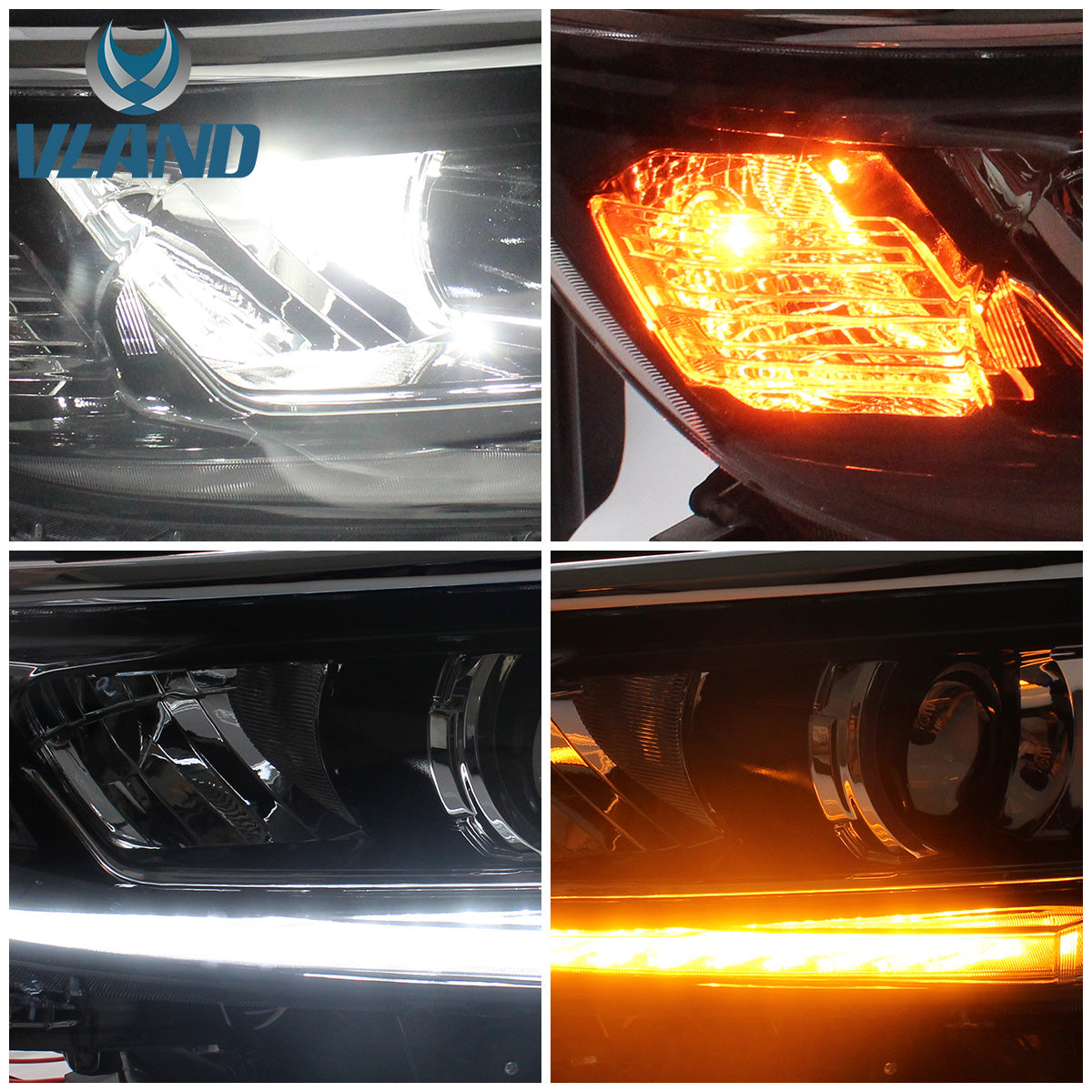 VLAND LED Headlights For Toyota Land Cruiser Prado 2017-2023 (GDJ150, 4th Gen Second Facelift)