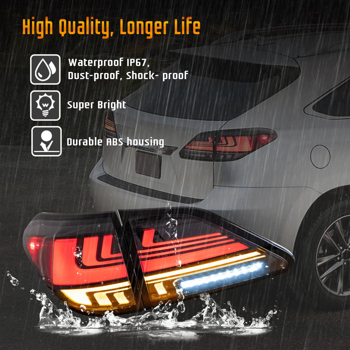 VLAND LED Taillights For 2009-2014 Lexus RX 350 400h 450h 450hL