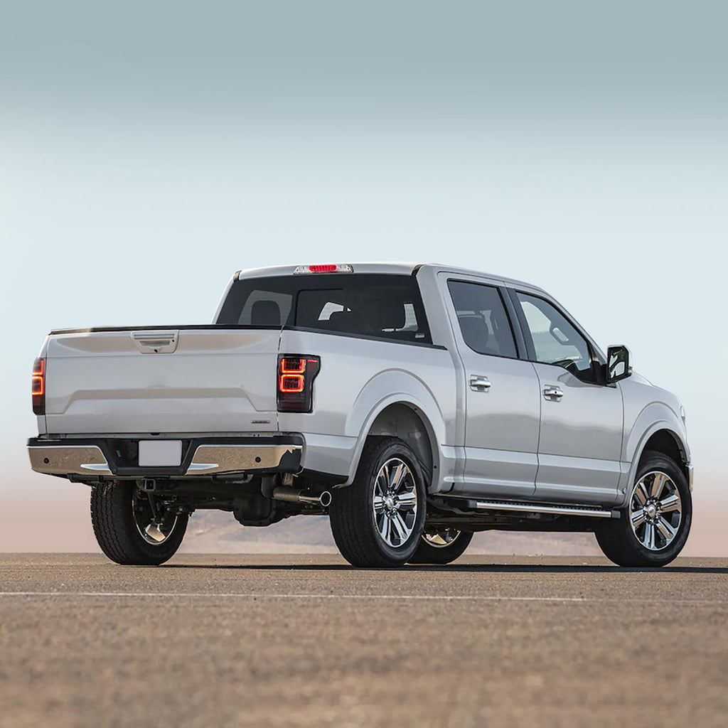 <<<t66>19>0>LAND  LED  Tail  LighTs  For  Ford  F150 2015-2020 Amber  Turn  Signal  AfTermarkeT Rear  Lamps