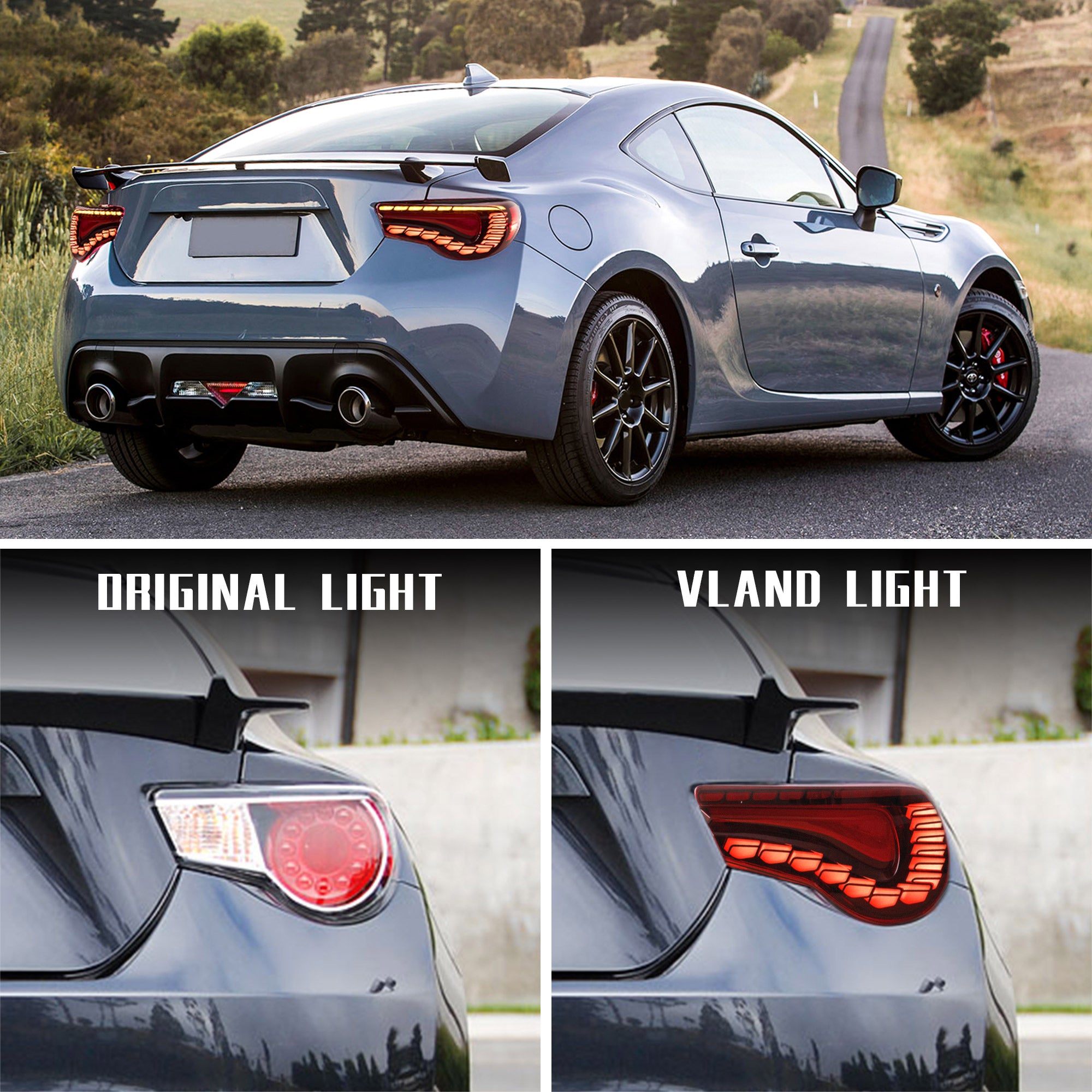 <<<<t78>40>19>0>LAND  LED  Tail  LighTs  For 2012-2020 ToyoTa 86 GT86 i Subaru  BRZ &amp; Scion  FRS  AfTermarkeT Rear  Lamps