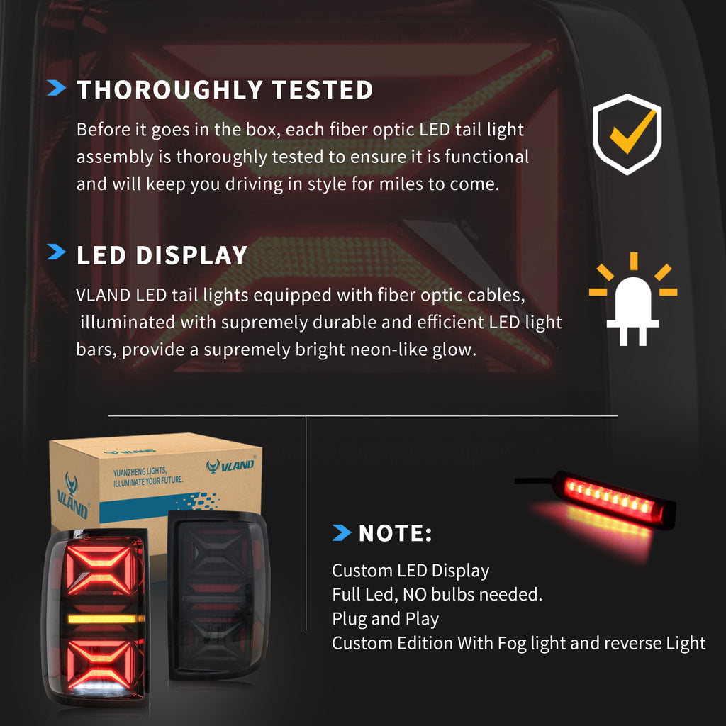 VLAND LED Taillights For 2010-2021 Volkswagen Amarok