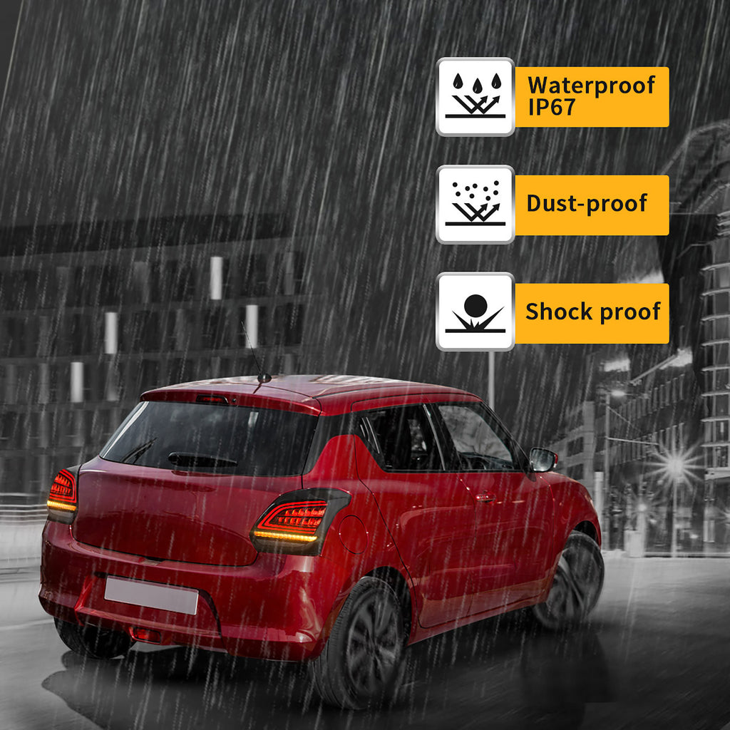 VLAND LED-Rücklichter für 2017-2023 Suzuki Swift Aftermarket Rücklichter