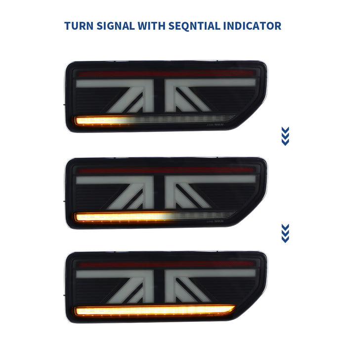 VLAND LED-Rücklichter für Suzuki Jimny 2018–2023, Blinker mit sequentiellen Blinkern, Aftermarket-Rückleuchten