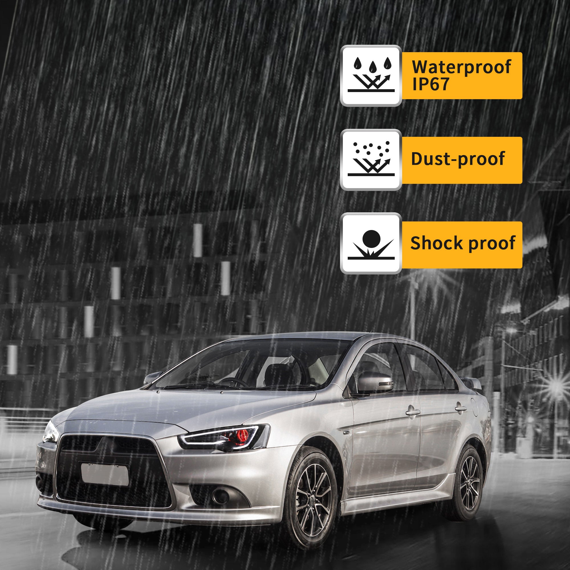 VLAND LED Headlights For 2008-2017 Mitsubishi Lancer /EVO X