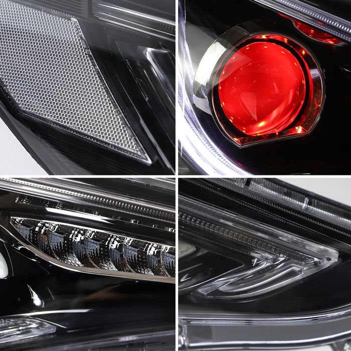 Faros delanteros LED VLAND para luces delanteras Hyundai Sonata 2011-2014 excepto modelo híbrido