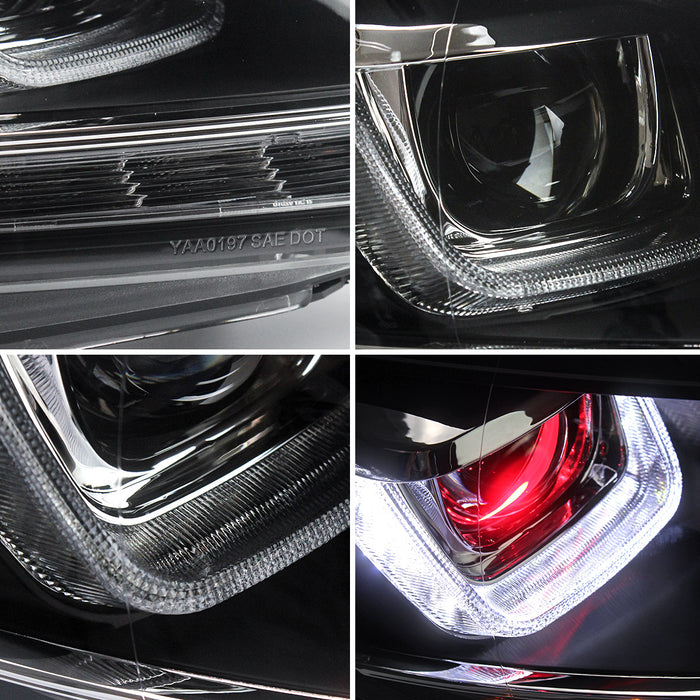VLAND LED Headlights For 2009-2014 Volkswagen Golf Mk6 Factory Halogen Models