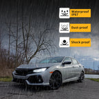 ホンダシビック2016-2020セダン＆ハッチバック用VLAND LEDヘッドライト、アンバーシーケンシャルターンシグナル付き