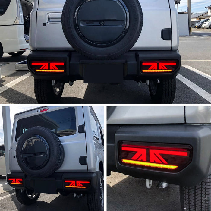 Luci posteriori a LED VLAND per Suzuki Jimny 2018-2023 Indicatori di direzione con indicatori sequenziali Lampade posteriori aftermarket