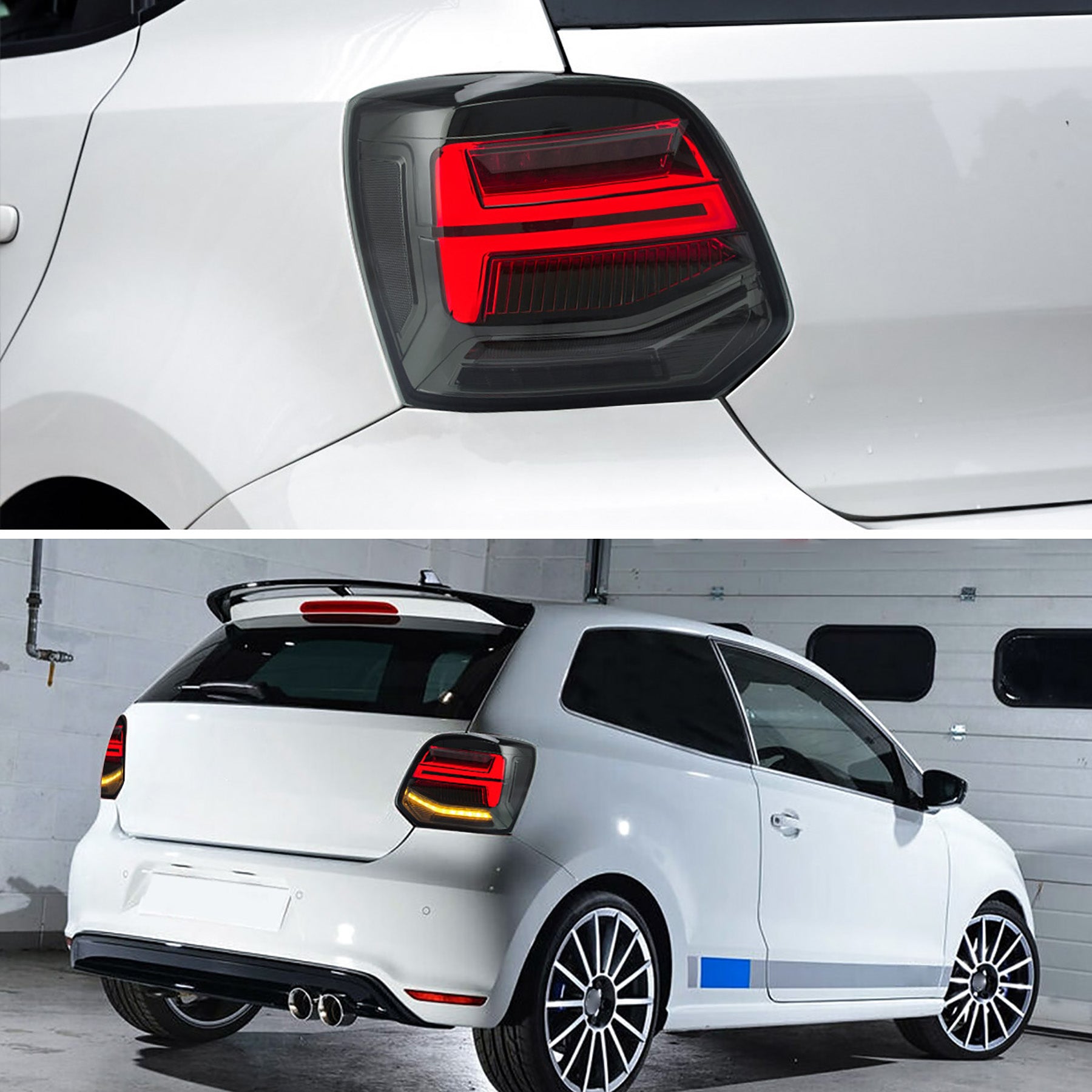 VLAND LED Taillights For 2009-2017 Volkswagen Polo MK5