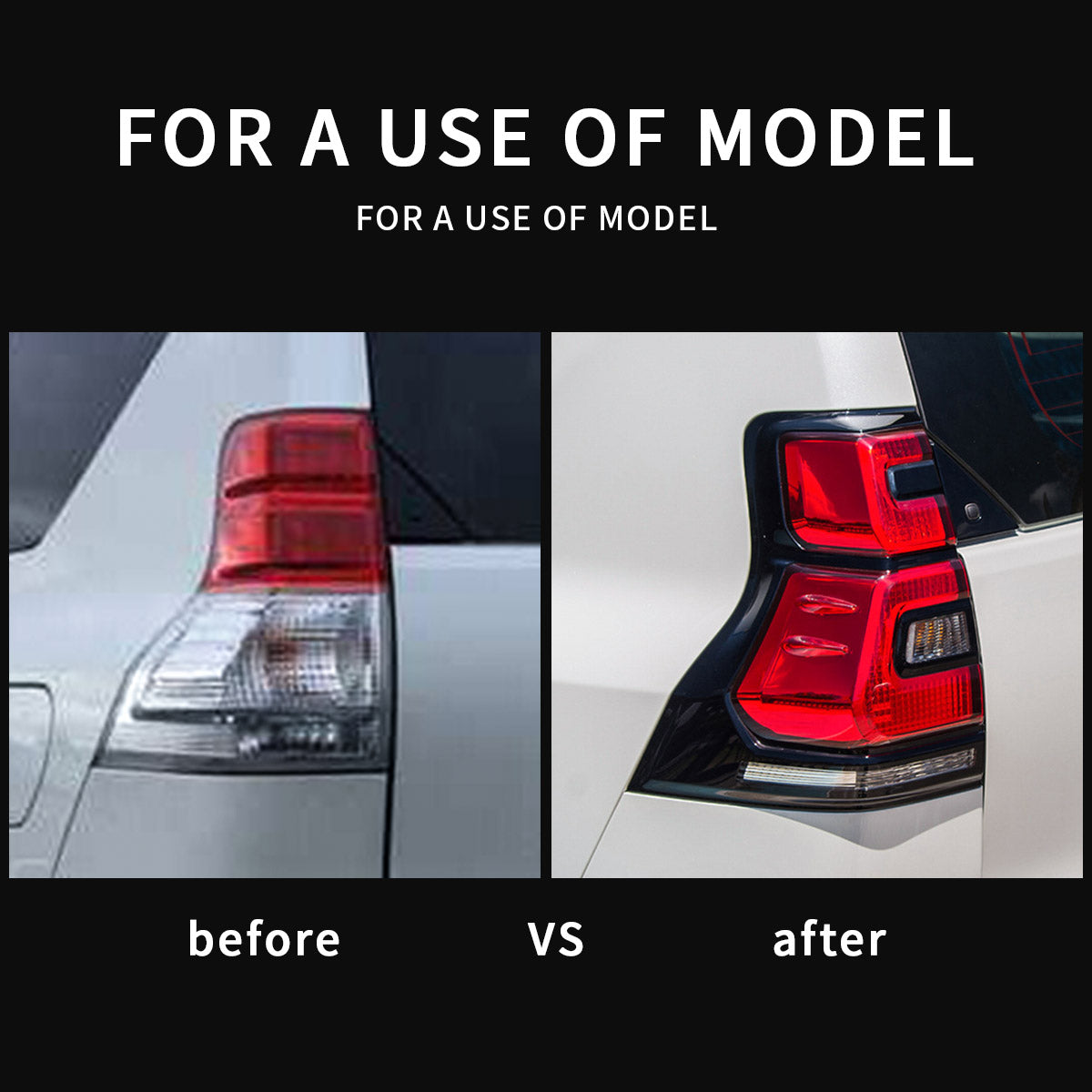 Feux arrière LED VLAND pour Lexus GX460 2010-2022 et Toyota Land Cruiser Prado 2010-2016