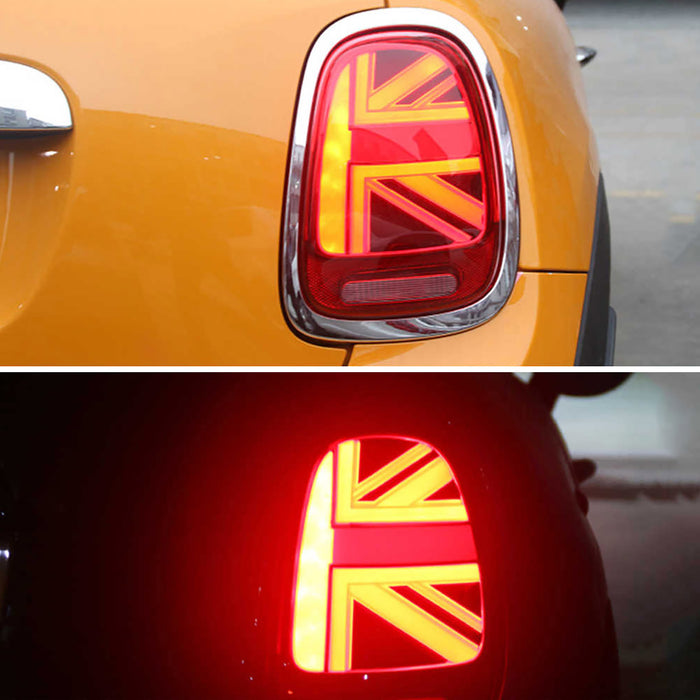 VLAND LED-Rücklichter für 2014–2019 Mini Cooper Hatch F55 F56 F57 Chromverkleidung